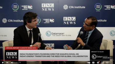 India energy transition Shaurya Doval on esg news